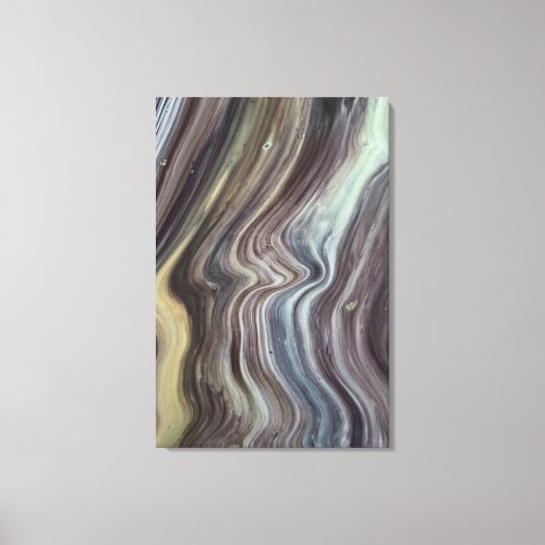 Astract Stonic Layers Pattern Art Canvas Print