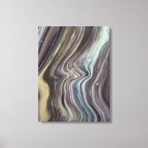 Astract Stonic Layers Pattern Art Canvas Print