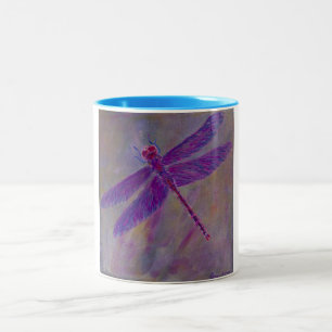 Astral Afterglow Dragonfly Two-Tone Coffee Mug