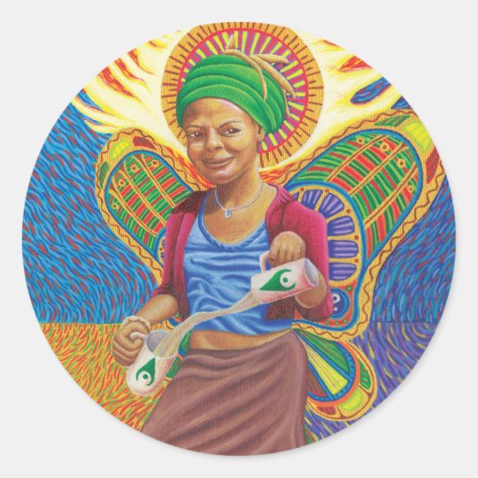 Astral Angel Classic Round Sticker