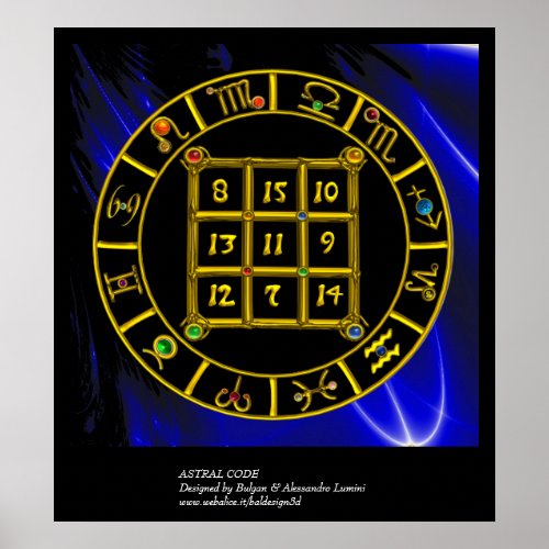 ASTRAL CODEMAGIC SQUARE 33 Zodiac Astrology Chart