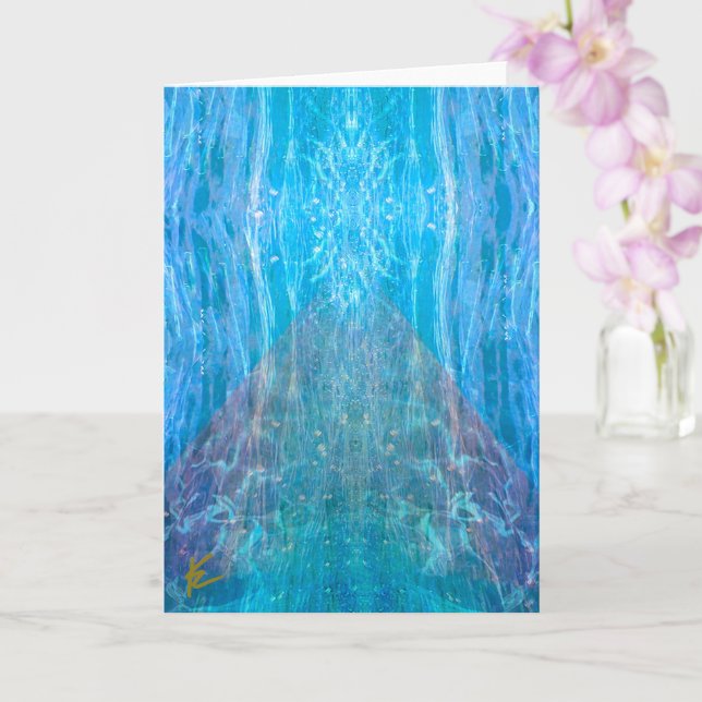Astral Energy Cosmic Mountain Mindful Meditation Card (Orchid)