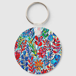 Astral floral key holder keychain