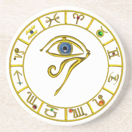 ASTRAL HORUS EYEBLUE TALISMAN Astrology Chart Coaster