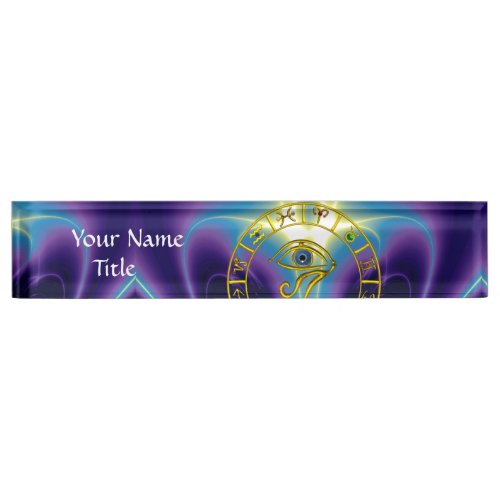 ASTRAL HORUS EYEBLUE TALISMAN Astrology Chart Desk Name Plate