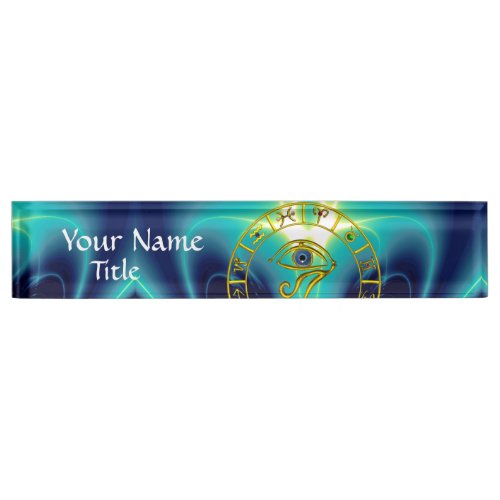 ASTRAL HORUS EYEBLUE TALISMAN Astrology Zodiac Nameplate