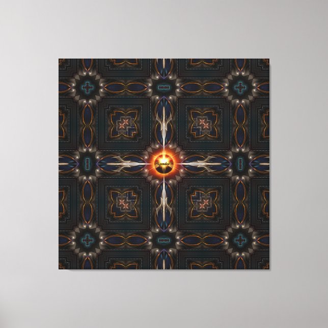 Astral Imperial Fractal Art Composition Canvas Print (Front)