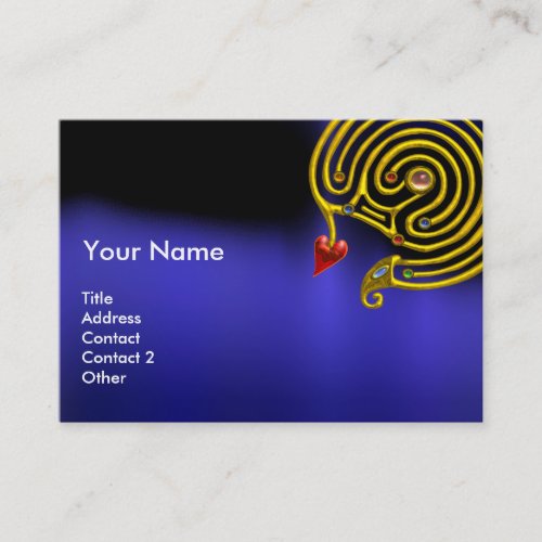 ASTRAL LABYRINTHASTROLOGY ZODIAC CHART Black Blue Business Card