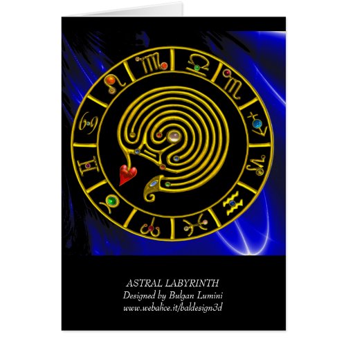 ASTRAL LABYRINTH GOLD ZODIAC CHART Astrology