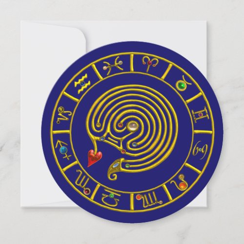 ASTRAL LABYRINTH GOLD ZODIAC CHART Astrology Invitation