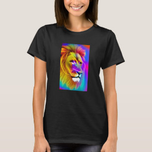 Astral Lion Psychedelic Cosmic Trippy Premium T-Shirt