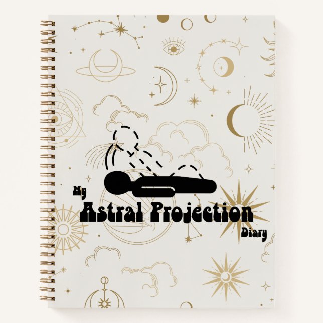 Astral Projection Diary Notebook (Front)