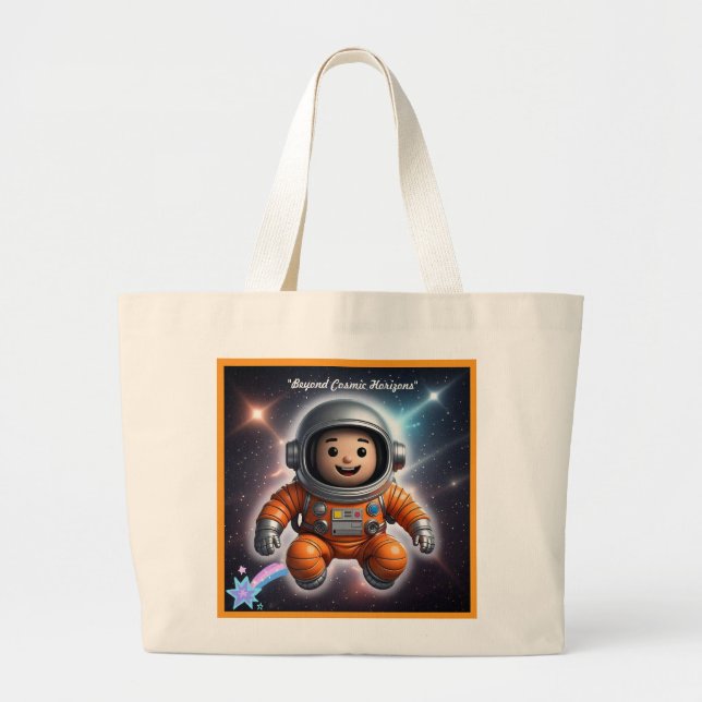 "Astral Traveler" Large Tote Bag (Front)