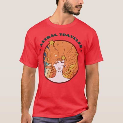 Astral Traveler Trippy Hippie Girl T_Shirt