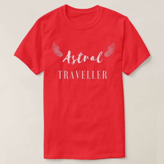 Astral Traveler Wings Esoteric Astral Projection T-Shirt (Design Front)