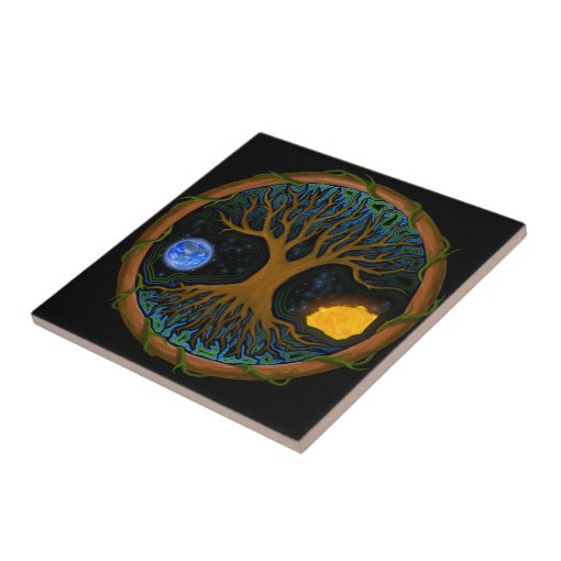 Astral Tree of Life Ceramic Tile | Zazzle