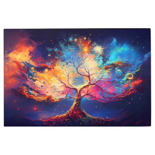 Astral Tree Of Life Metal Print