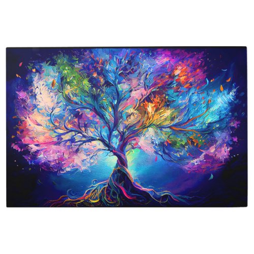 Astral Tree Of Life Metal Print