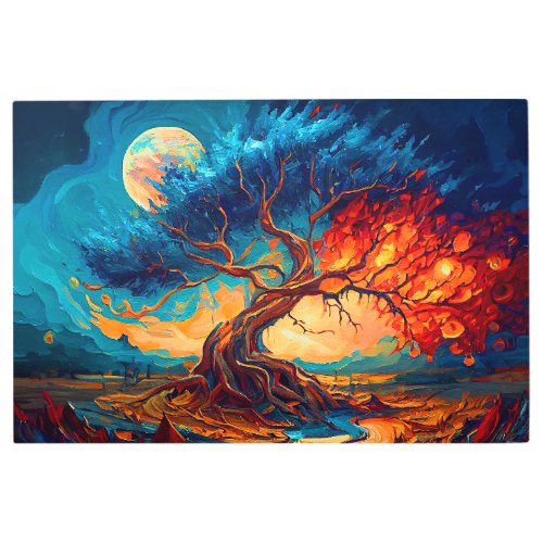 Astral Tree Of Life Metal Print