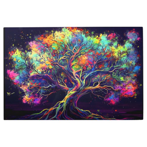 Astral Tree Of Life Metal Print