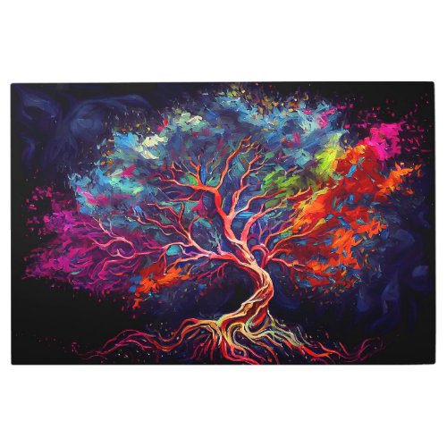 Astral Tree Of Life Metal Print