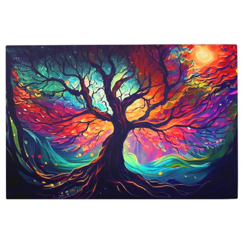 Astral Tree Of Life Metal Print