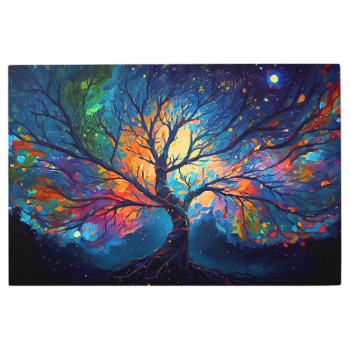 Astral Tree Of Life Metal Print