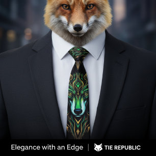 Astral Wolves Neck Tie