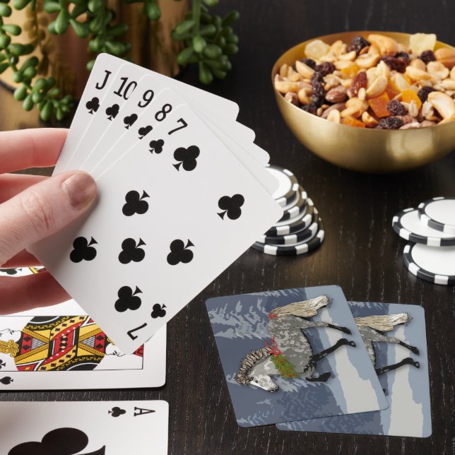 Astrid Icelandic Horse for the Holidays Poker Cards (In Situ)
