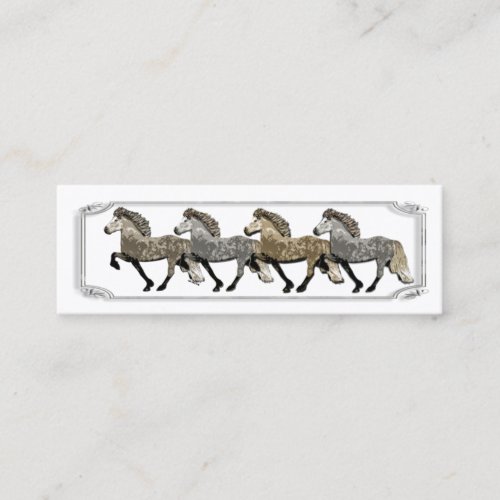 Astrid Icelandic horses Mini Business Card