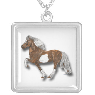 Astrid Pinto Icelandic Horse Silver Plated Necklace
