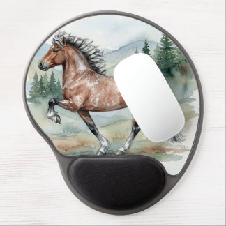 Astrid Tolting Icelandic Horse watercolor Gel Mouse Pad