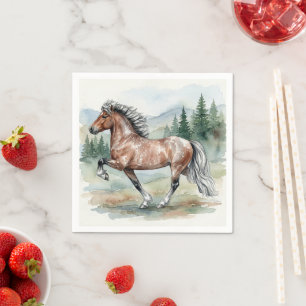 Astrid Tolting Icelandic Horse watercolor Napkins