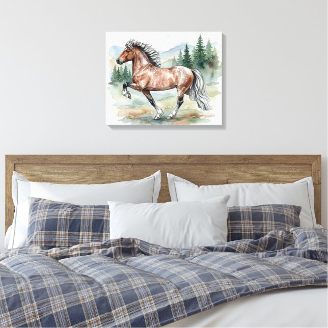 Astrid Tolting Icelandic watercolor Canvas Print (Insitu(Bedroom))