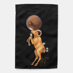 Astro Aries Mars Zodiac Garden Flag