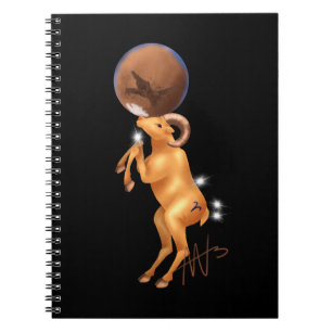 Astro Aries Mars Zodiac Notebook