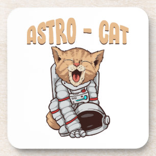 Astro Cat Beverage Coaster