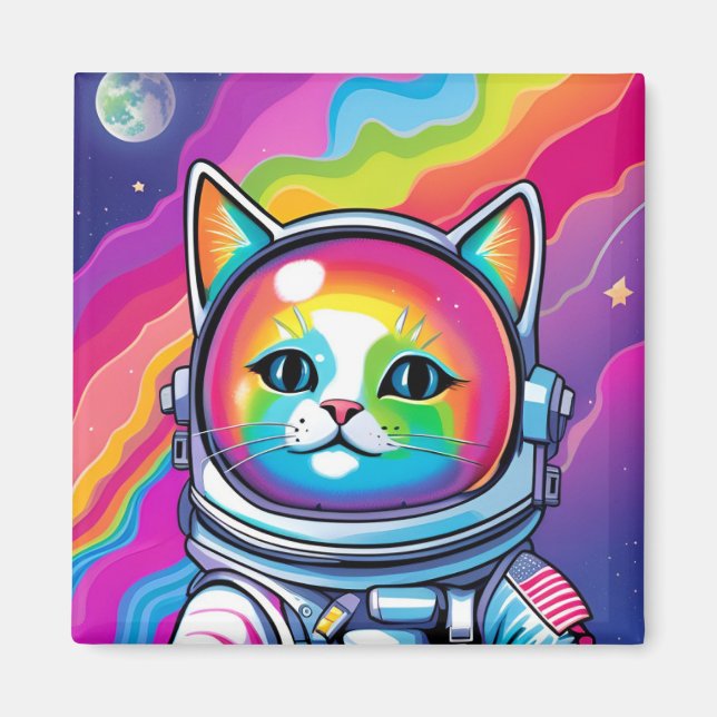 Astro-Cat Magnet (Front)