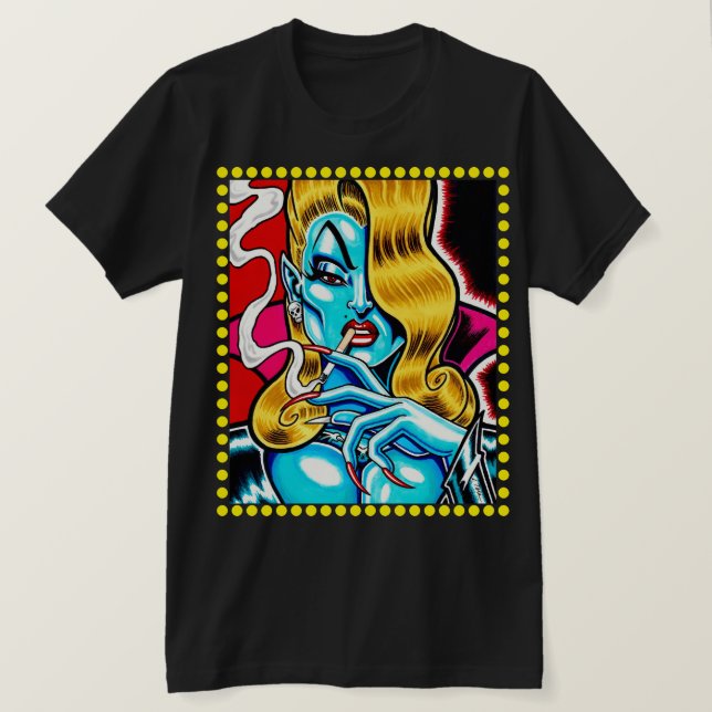 Astro-Creeps™: Candy Coffin™ T-Shirt (Design Front)