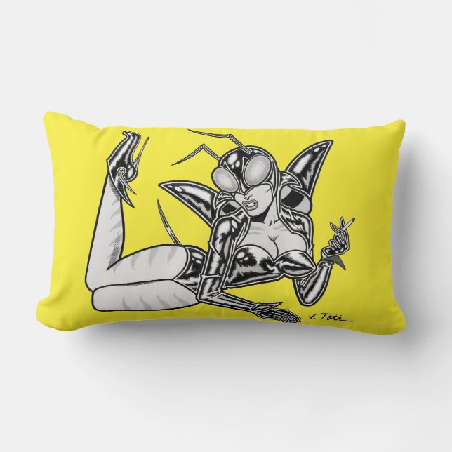 Astro Creeps™: Insectra™ Lumbar Pillow (Front)