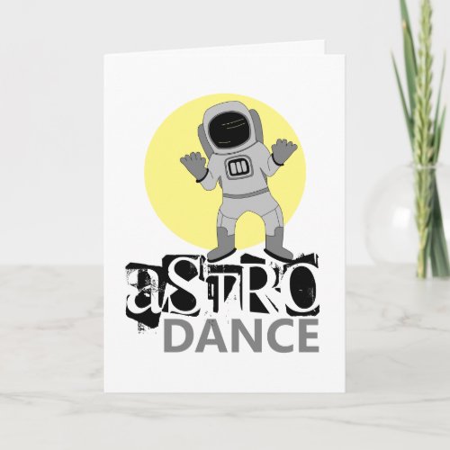 Astro Dance Astronaut  Card
