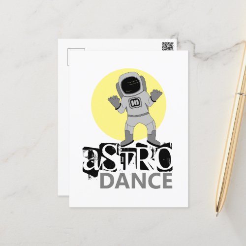 Astro Dance Astronaut Postcard