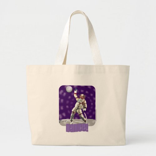 Astro Dance Funny Astronaut Photo Art Large Tote Bag