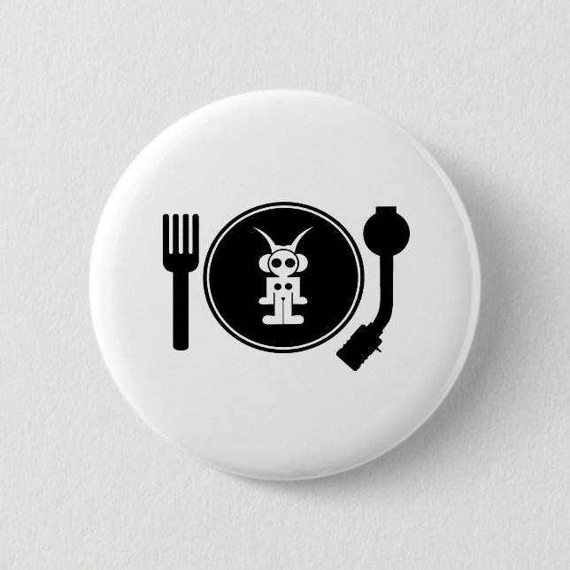 astro DJ Pinback Button (Front)