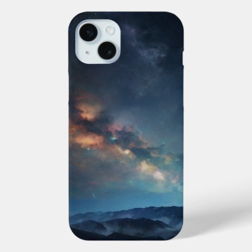 Astro Green Galaxy Art iPhone 15 Pro Max Case