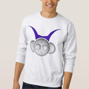 ASTRO HEAD buckminster fuller with back print Sweatshirt