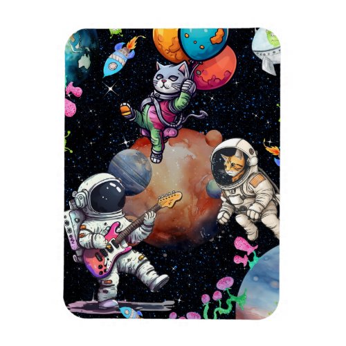 Astro_meow In The Universe Flexible Photo Magnet