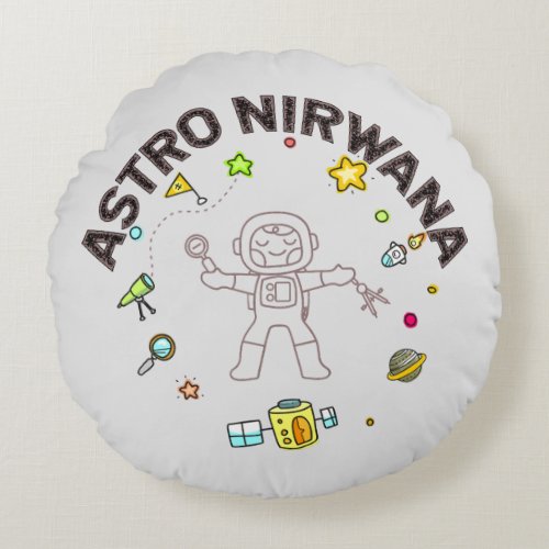 Astro Nirwana Round Pillow