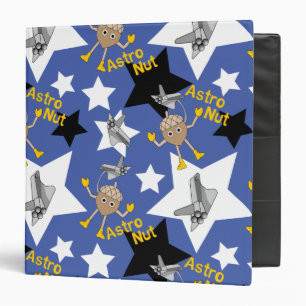 Astro Nut Stars 3 Ring Binder
