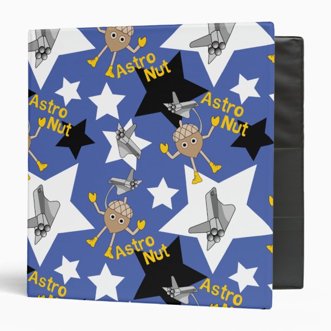 Astro Nut Stars  3 Ring Binder (Front/Inside)